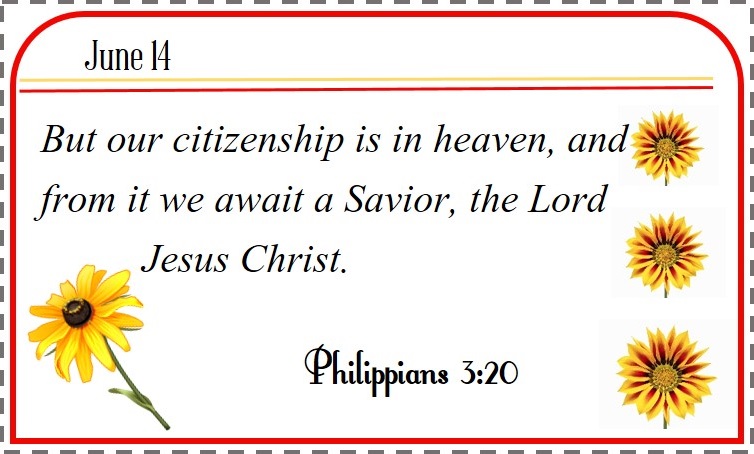 Freebie Printable: June Bible Verse Calendar – Xapa to the World